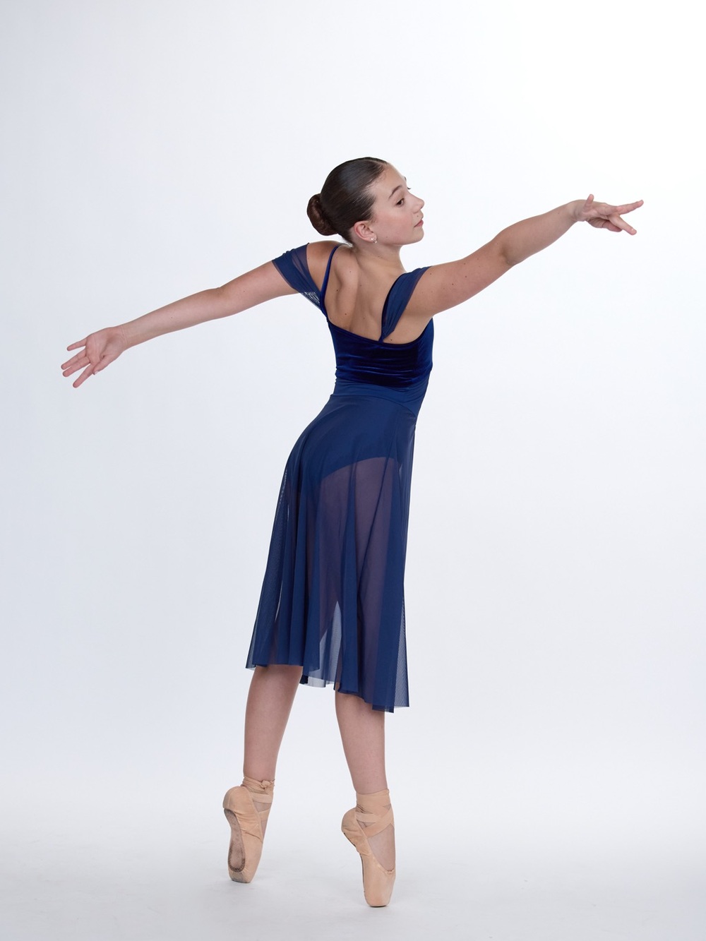Weissman XSNavy Blue Ballet lyrical Dress
